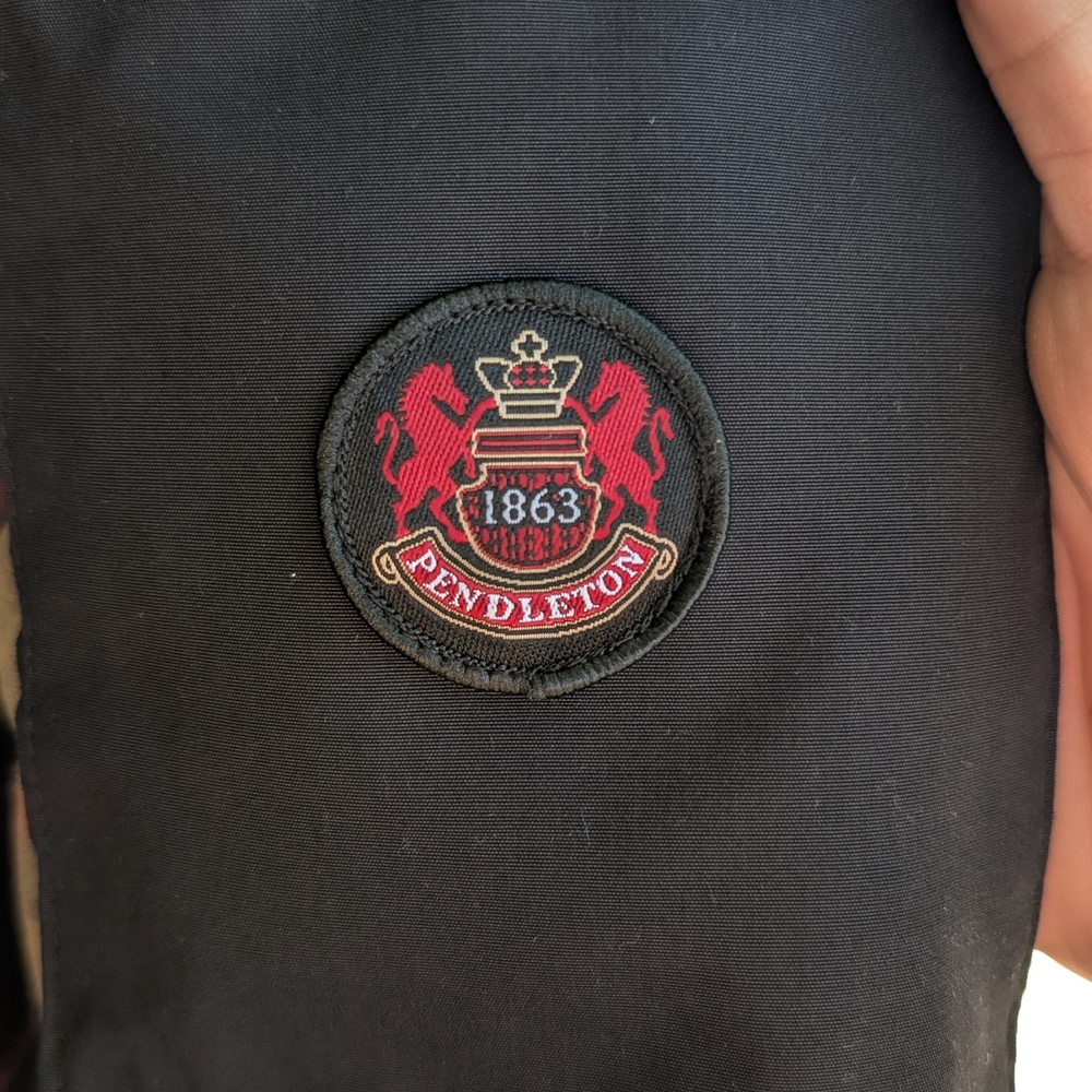 Pendleton Women's Black Rain Jacket With Plaid Li… - image 5